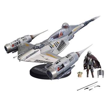 Star Wars: The Mandalorian Vintage N-1 Starfighter Toy Vehicle with Action Figures