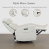 Spruce & Spring Triple Motor Leather Power Swivel Recliner with Adjustable Lumbar - 2 of 4