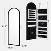 Best Choice Products Door/Wall Mounted Arch Mirror Jewelry Armoire, w/ Metal Frame, Lockable Door - 2 of 4