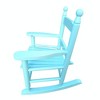 Aghana Digitals Kids Rocking Chair - Light Blue Populus Wood, Sturdy Slatted Back, Indoor/Outdoor - 3 of 4