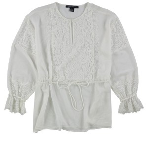 French Connection Womens Lace Peplum Blouse - 1 of 1