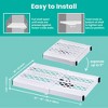 LockerMate Adjust Shelf Locker: Adjustable Plastic Shelf Organizer for Books, White, Utility Storage, 10 lb Capacity - 4 of 4