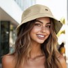 Dalix Lil Coffee Embroidered Cotton Summer Food Outdoor Bucket Hat Womens - 4 of 4