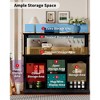 Coffee Bar Cabinet 55", Large Kitchen Hutch,Built-in Power Outlet, Tall Buffet Cabinet with Barn Sliding Door, Wine Glass Rack & Ample Storage - 4 of 4
