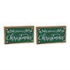 Melrose Merry Christmas Sign (Set of 2) - 2 of 2
