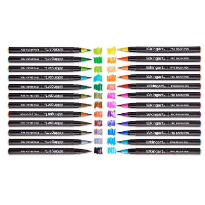 KINGART PRO Watercolor Brush Pens 24 Colors