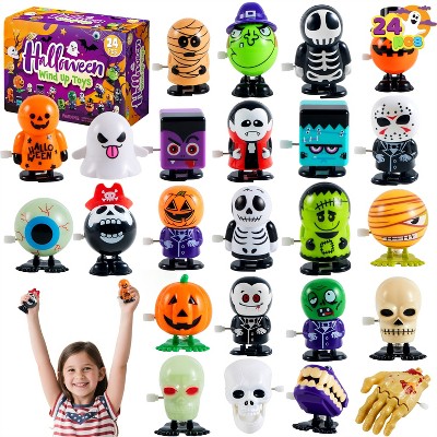 Joyfy 24pcs Halloween Assorted Wind Up Toys,Party Favors Toys,Carnival Game Prizes, Kids Birthday Party Supplies,Student Classroom Halloween Prizes