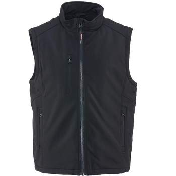RefrigiWear Men's Warm Insulated Softshell Vest with Micro-Fleece Lining