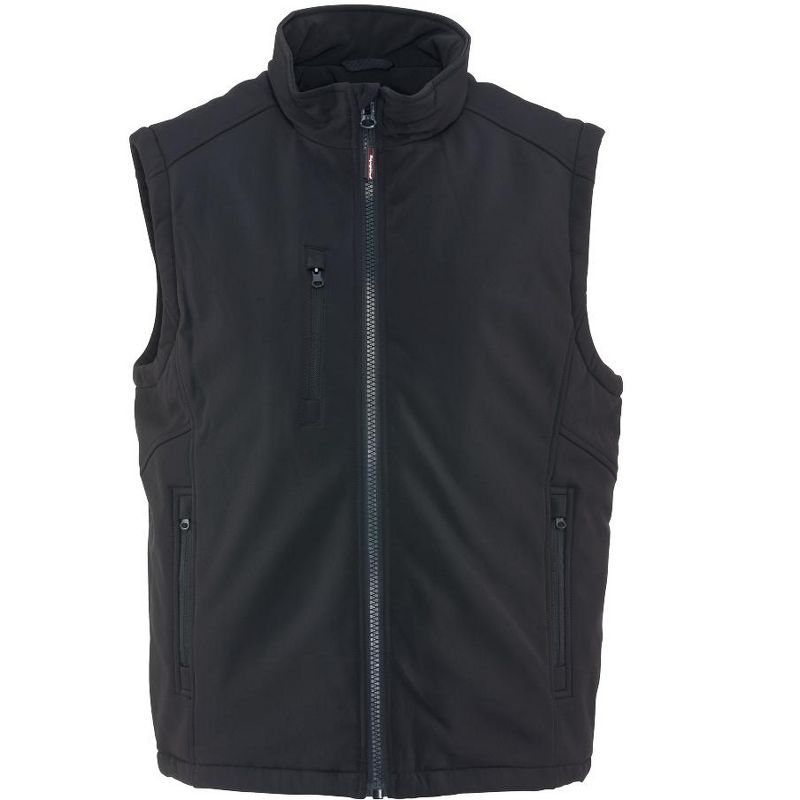 RefrigiWear Men's Warm Insulated Softshell Vest with Micro-Fleece Lining, 1 of 7