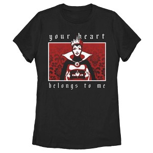 Women's Snow White and the Seven Dwarves Evil Queen Your Heart Belongs To Me Box T-Shirt - 1 of 4