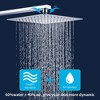 Wall-Mounted Shower System Combo Set with 10" Rainfall Shower Head, Handheld Shower, and Brass Valve Rough-In - 3 of 4