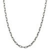 Black Bow Jewelry Mens 4.8mm Sterling Silver Antiqued Oval Cable Chain Necklace - 3 of 4