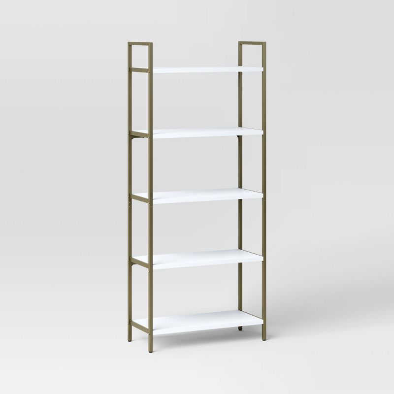 72" Loring 5 Shelf Ladder Bookshelf - Threshold™, 1 of 14