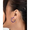 SHINE by Sterling Forever 1.25" Resin Hoop Earrings - 2 of 3