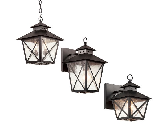Outdoor Ceiling Light - Black - Bel Air Lighting