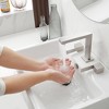 BWE 8 in. Widespread Double Handle High-Arc Bathroom Faucet Water-Saving With Drain Kit - 3 of 4