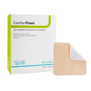 ComfortFoam Self-Adherent Silicone Foam Dressing without Border - 1 of 3