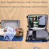 5Pcs Compression Packing Cubes Travel Cubes Organiser Bags Luggage Suitcase Organizer Bags with Double Zipper Mesh and Handle for Suitcase Backpack - 4 of 4