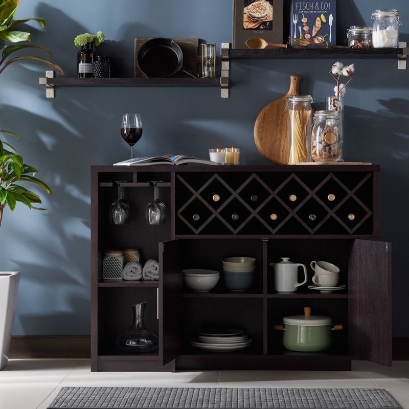 Harbinger Contemporary Multi Storage Buffet Cabinet Espresso - HOMES: Inside + Out, 5 of 9