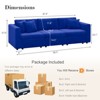 Buenhomino Modern DIY Sectional Sofa, Modular Sectional Couches for Living Room，Dark Blue Velvet - 3 of 4
