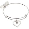 Alex and Ani Crystal in Heart Charm Bangle Bracelet - 3 of 3