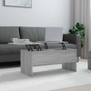 vidaXL Coffee Table White Engineered Wood Medium Height-Adjustable - 2 of 4