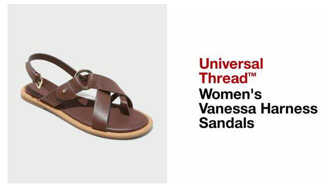 Women&#39;s Vanessa Harness Sandals - Universal Thread&#8482;, 2 of 12, play video