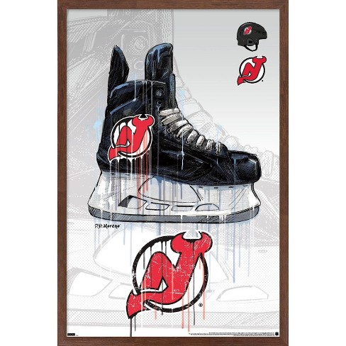 Trends International Nhl New Jersey Devils - P. K. Subban 19 Framed Wall  Poster Prints Mahogany Framed Version 22.375 X 34 : Target