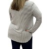 Women's Sequin Pocket V-Neck Long Sleeve Tee - honeyme - 2 of 3