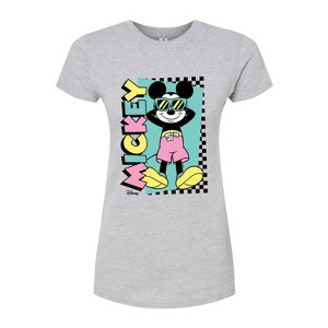 Women's - Disney - Mickey Sunbathe Fitted Graphic T-Shirt - 1 of 3