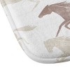 Little Arrow Design Co. Wild Horses Heavy Memory Foam Bath Rug Tan - Deny Designs: Machine Washable, Microfiber Bath Mat - 3 of 3