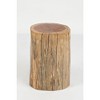 Jofran, Global Archive Solid Wood Live Edge Stump Accent Table, Brown - 2 of 3