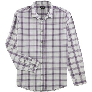 Alfani Mens Jacobs Plaid Button Up Shirt - 1 of 1