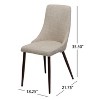Mid-Century Dining Room Chairs, Dining Chairs Set of 2,  Armless Dining Chairs for Kitchen Living Room Dining Room-Christopher Knight Home - 4 of 4