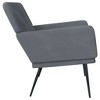 vidaXL Bench Dark Gray 42.5 in.x31.1 in.x31.1 in. Velvet - 4 of 4