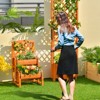 Tangkula 2-Tier Raised Garden Bed with Trellis Wooden Planter Container with 2 Planter Boxes for Climbing Plants Flower Herb Growing - 2 of 4