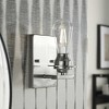 Progress Lighting Debut 1-Light Bath & Vanity Fixture, Brushed Nickel, Clear Seeded Glass - 4 of 4