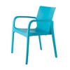 Alissa 2pk Stackable Outdoor Arm Chairs - Lagoon
 - image 2 of 4