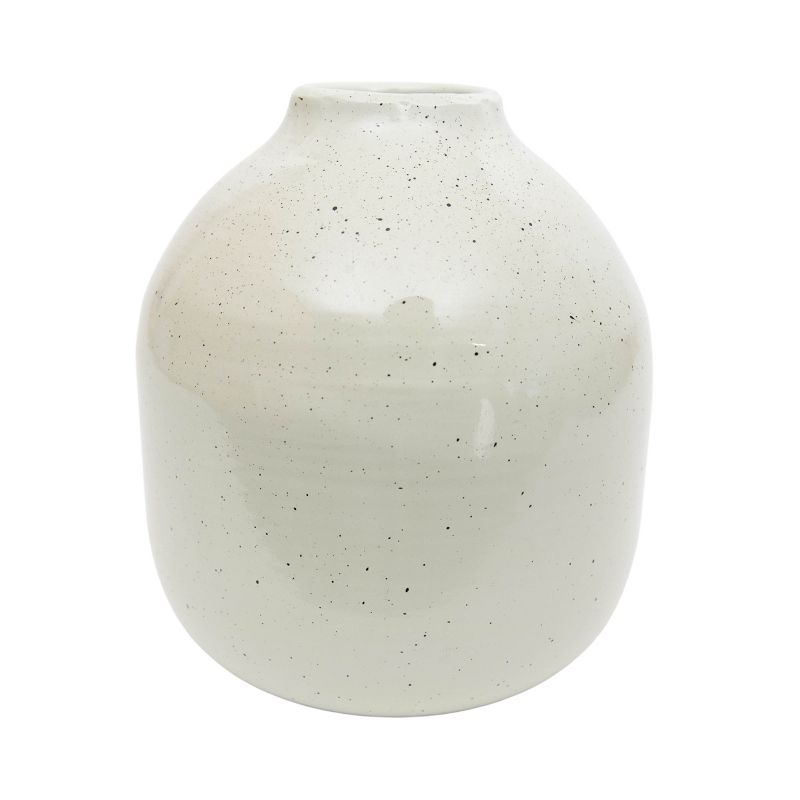 White Metal Vase - Foreside Home & Garden, 1 of 8