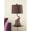 26.5" Novelty Metal Table Lamp with Elephant Base Brown - Ore International - image 3 of 3