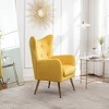NicBex Velvet Accent Chair,Upholstered Living Room Chairs with Mid-Height Tufted Backrest and Gold Metal Legs,Accent Chairs for Living Room - 4 of 4