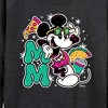 Women's - Disney - Mickey Mouse Sunglasses Lightweight French Terry Wide Neck Long Sleeve Shirt - 2 of 4