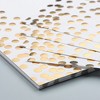 Aoibox 45 Gold Foil Paper Placemats, White & Gold Dots Disposable Table Mats for Birthday, Wedding, Baby Shower, Party Dining Decor - 3 of 4