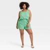 Women's Mid-Rise Linen Pull-On Shorts - A New Day™ - 3 of 3