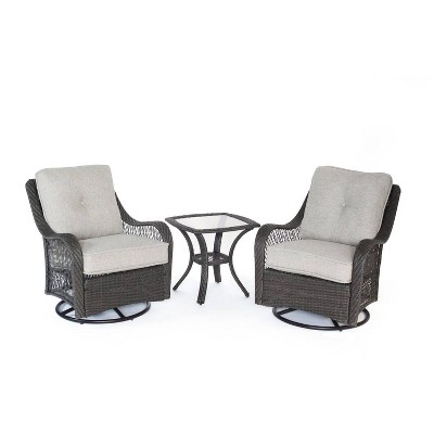 Merritt 3pc Swivel Glider Chair Seating Set - Cambridge