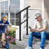 LOVMOR Hand Rails for Outdoor Steps, Wrought Iron Railing, Exterior Hand Railing for Steps, Porch Railing Kit - 4 of 4