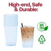 Smarty Had A Party 12 oz. Clear Blue Disposable Plastic Party Cups - 240 pcs - 4 of 4
