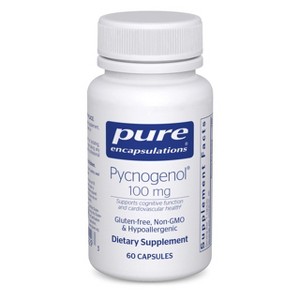 Pure Encapsulations Pycnogenol 100 mg - Hypoallergenic Supplement to Promote Vascular Health and Provide Antioxidant Support - 1 of 4