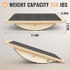 Professional Wobble Board for Adults, Anti-Slip Wooden Balance Board for Physical Therapy, Standing Desk - 2 of 4
