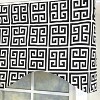 RLF Home 100% Cotton Tower Cornice With Poly/Cotton Ivory lining Rod Pocket Valance 50" x 17" Black - 4 of 4